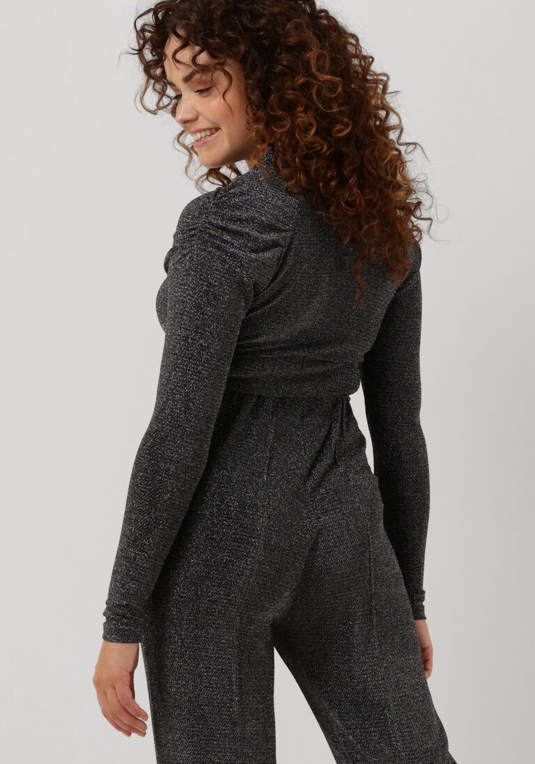 LOLLYS LAUNDRY zilveren lollys laundry top ellen blouse