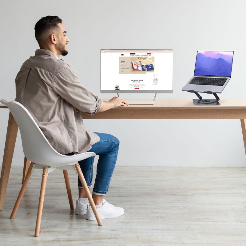 Support notebook ajustable à 360° TnB