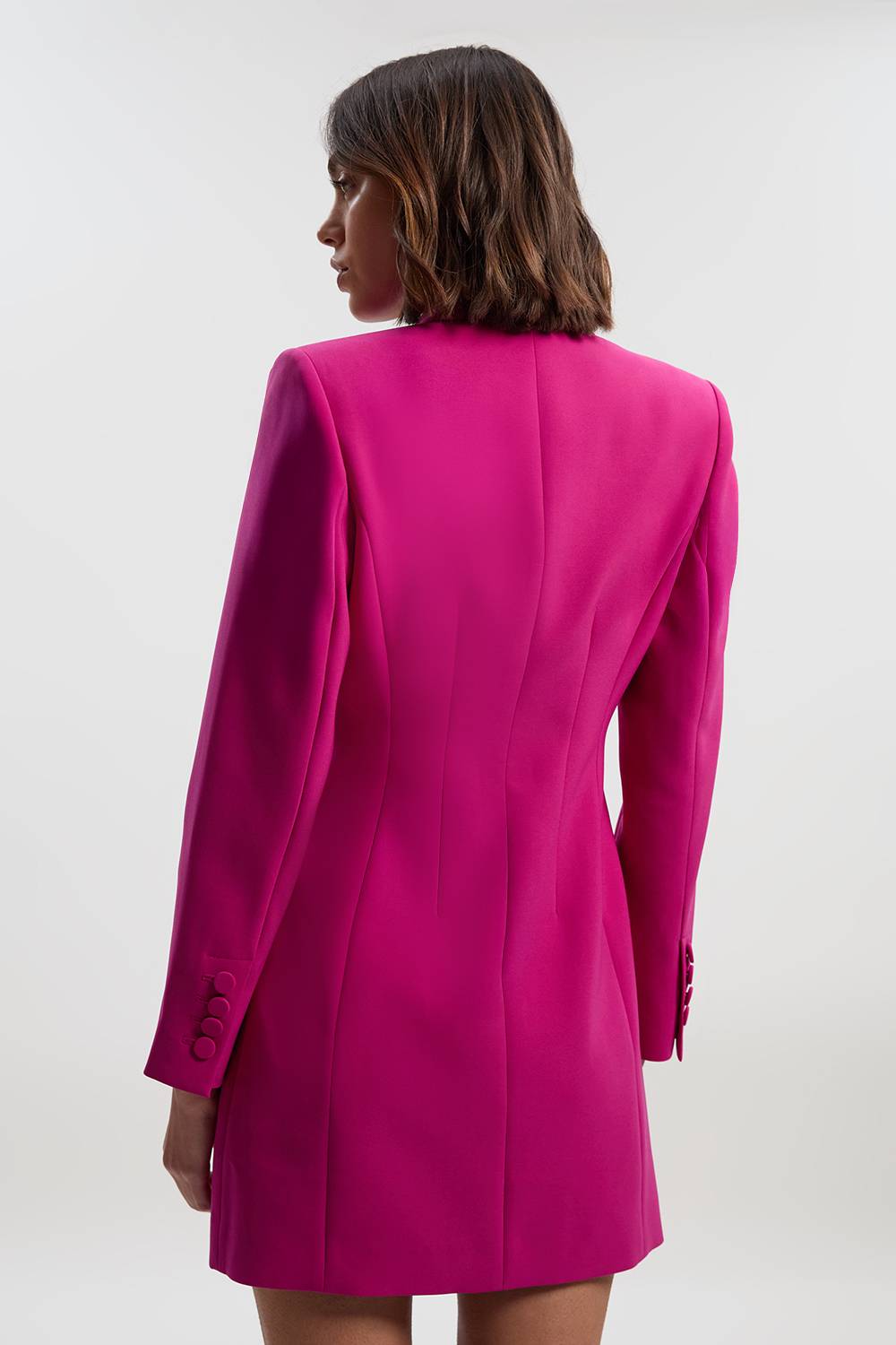 KarenMillen Robe Blazer Mini Croisée Ajustée et Raffinée