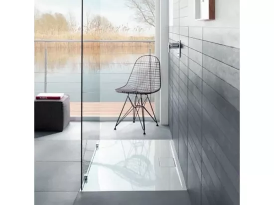 Receveur 160 x 90 x 4,8 VILLEROY ET BOCH Architectura Metalrim acrylique rectangle blanc