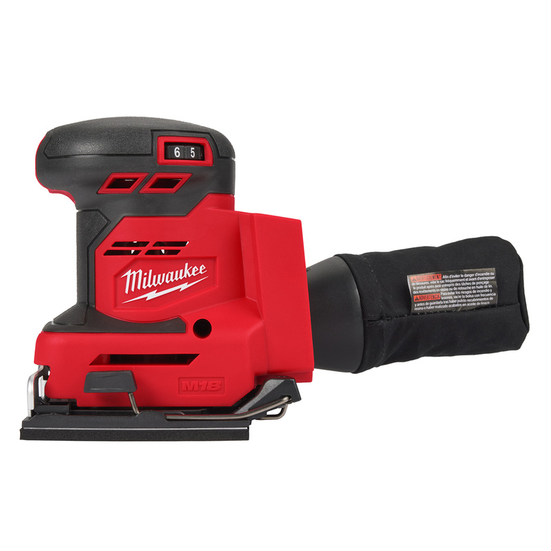 Milwaukee M18 BQSS-0 vlakschuurmachine (body) 18V Li-ion 1/4˝