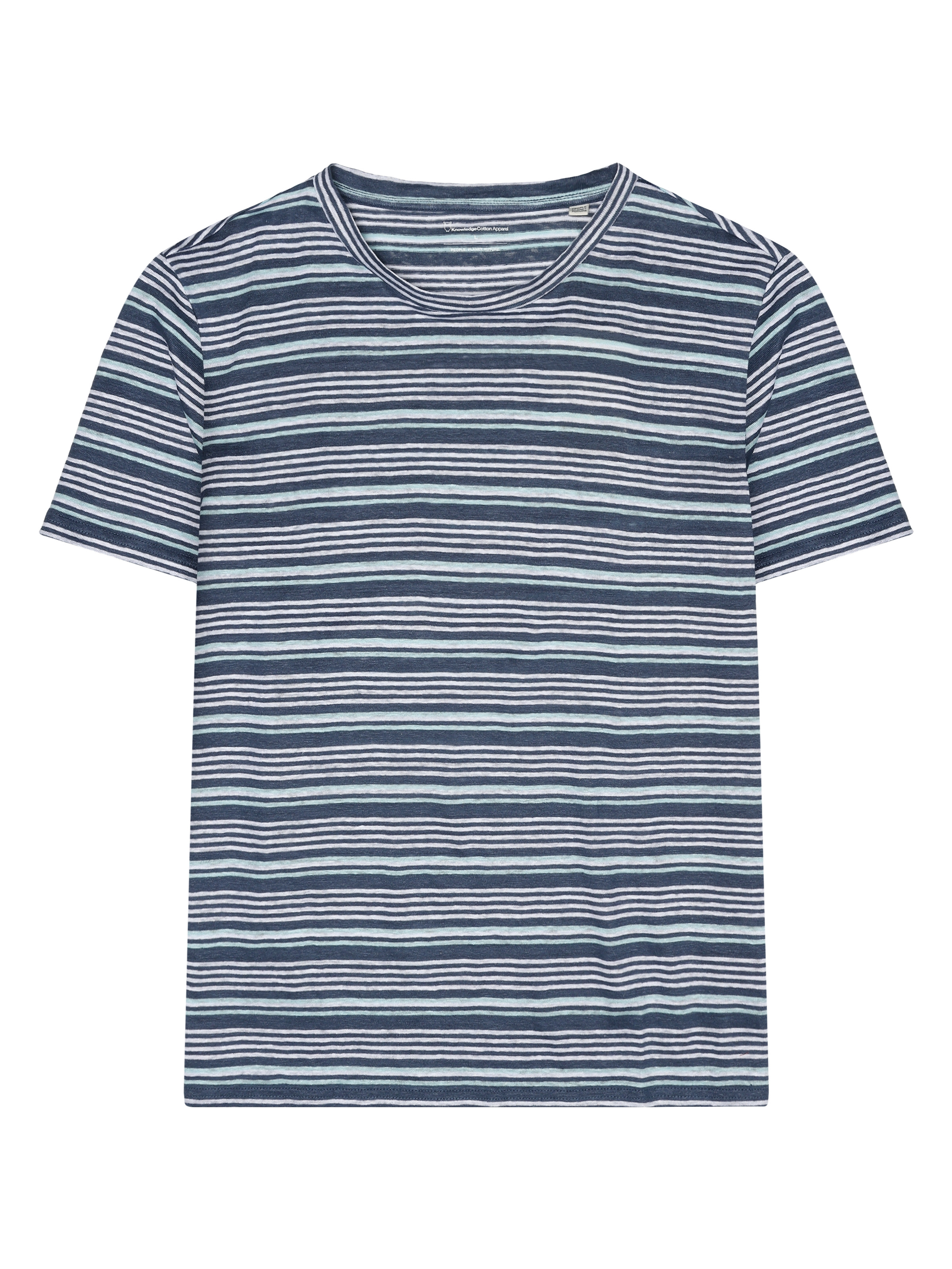 Regular Linen Striped T-Shirt M