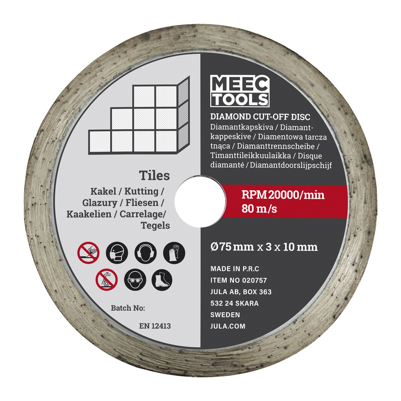 Kappeskiver 3-pk Ø75 mm
