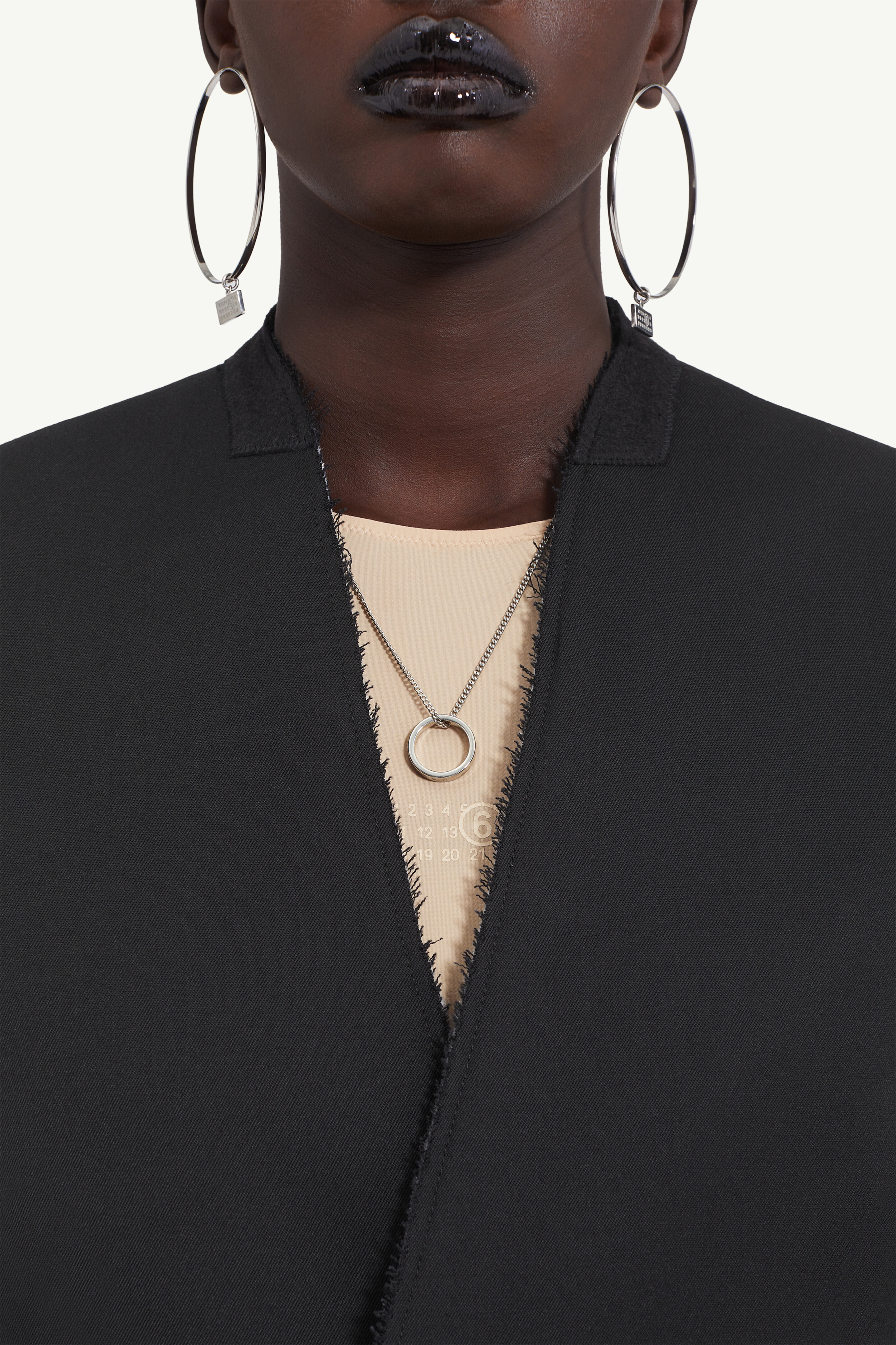 Veste de costume sans col pour femme