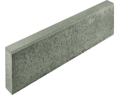 Betonnen boordsteen, grijs, aan één zijde afgeschuind, 100 cm x 8 cm x 30 cm