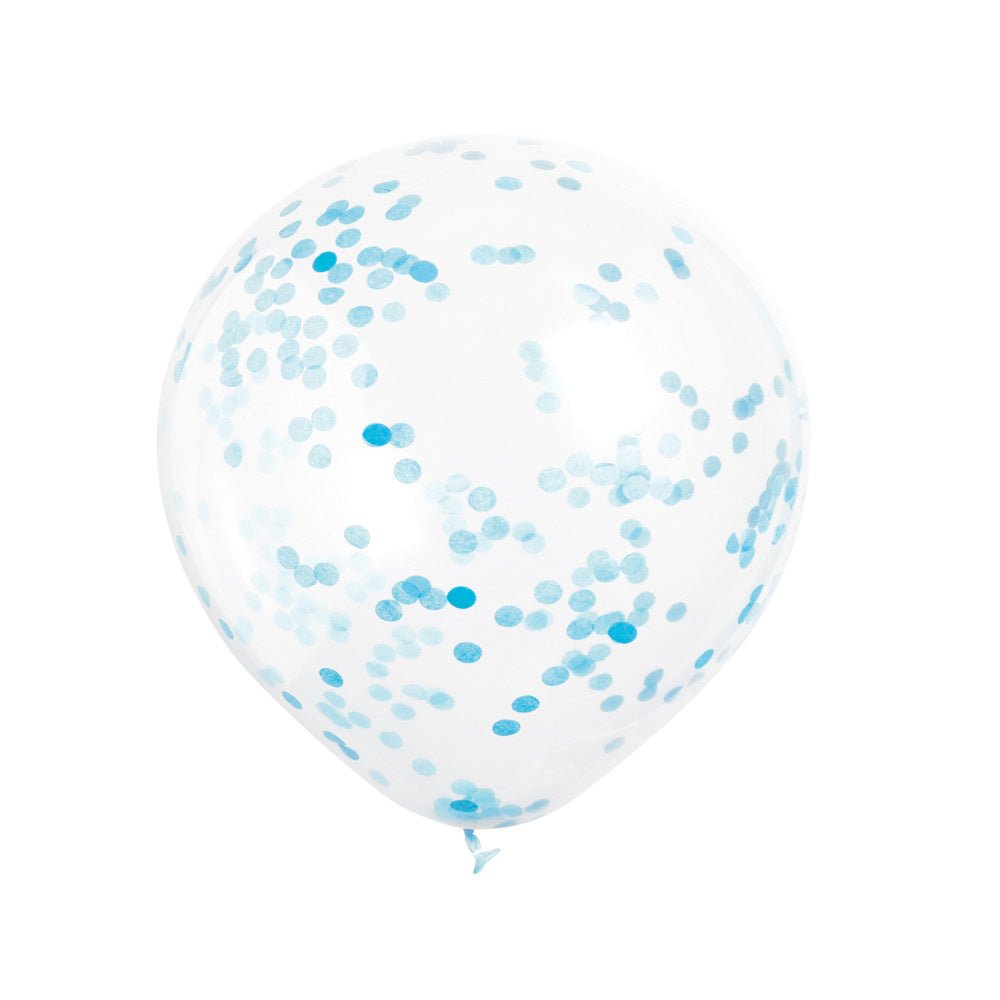Confetti Ballonnen Lichtblauw 30cm 6st