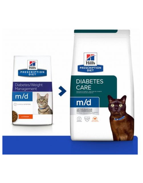 Hill's Prescription Diet M\/D Diabetes\/Weight Management Zak Kip - Kattenvoer