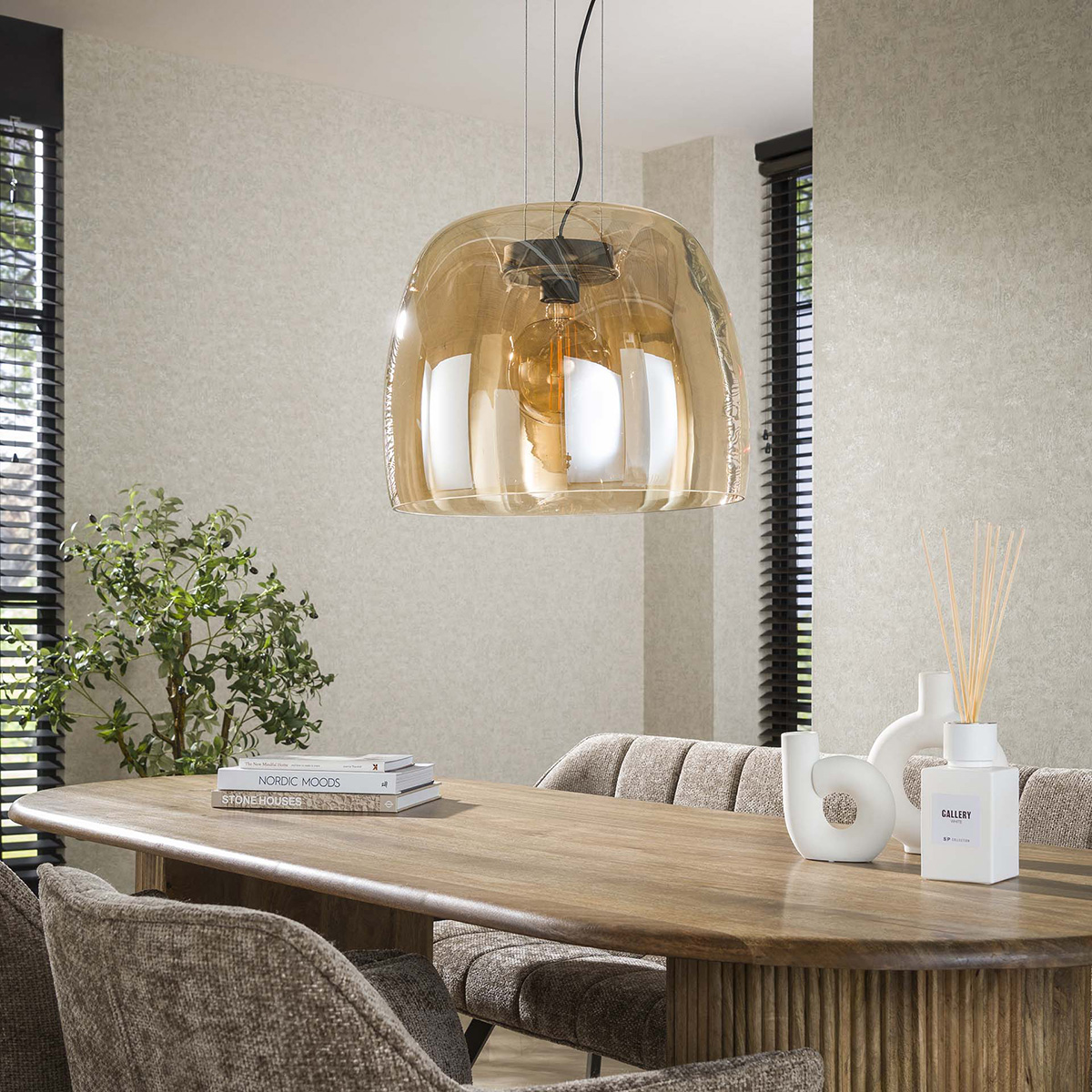 Hanglamp Travolta XL Amber