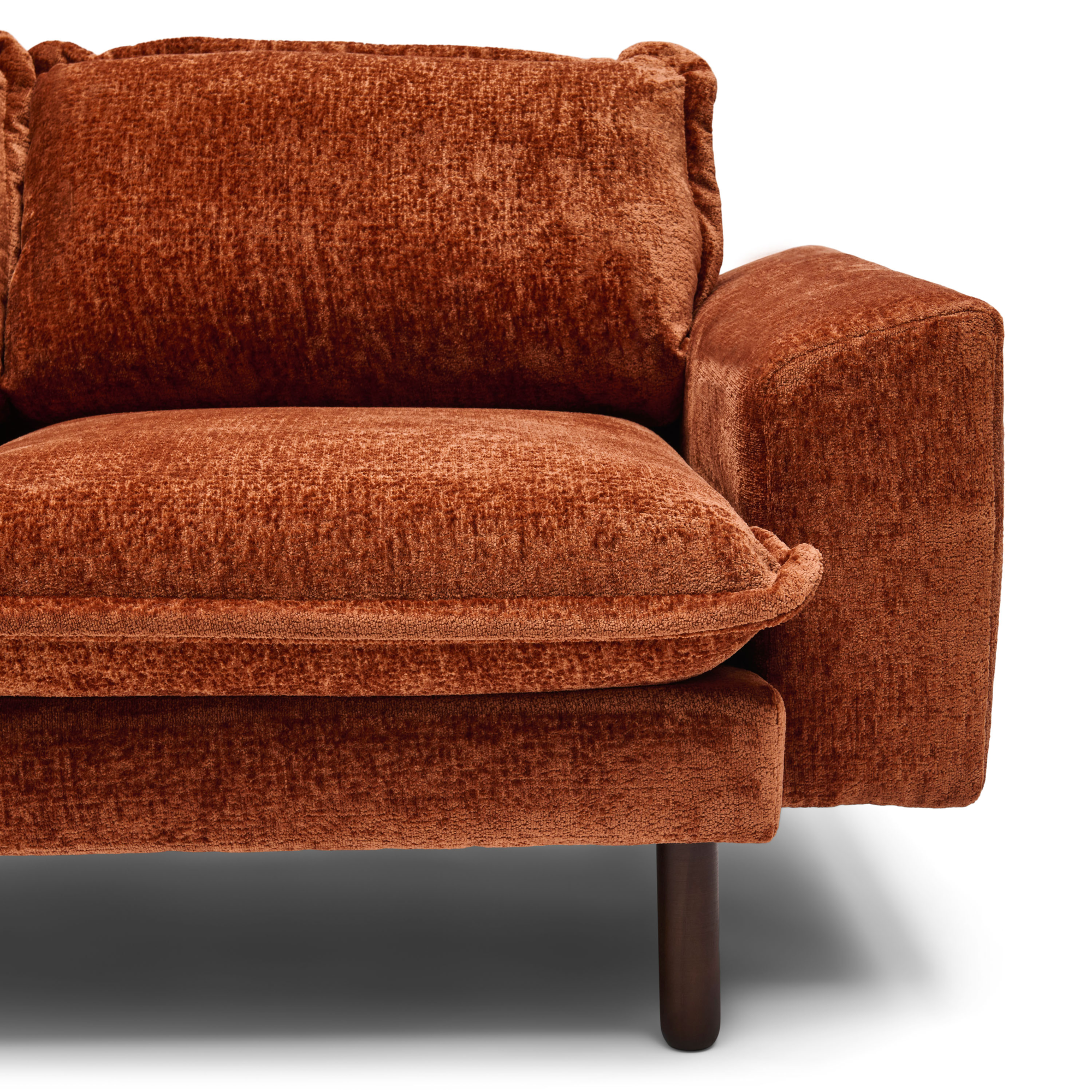 3-zits bank Elio burnt orange