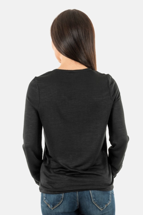 Tee shirt manches longues sun valley 5patelle 9999 noir