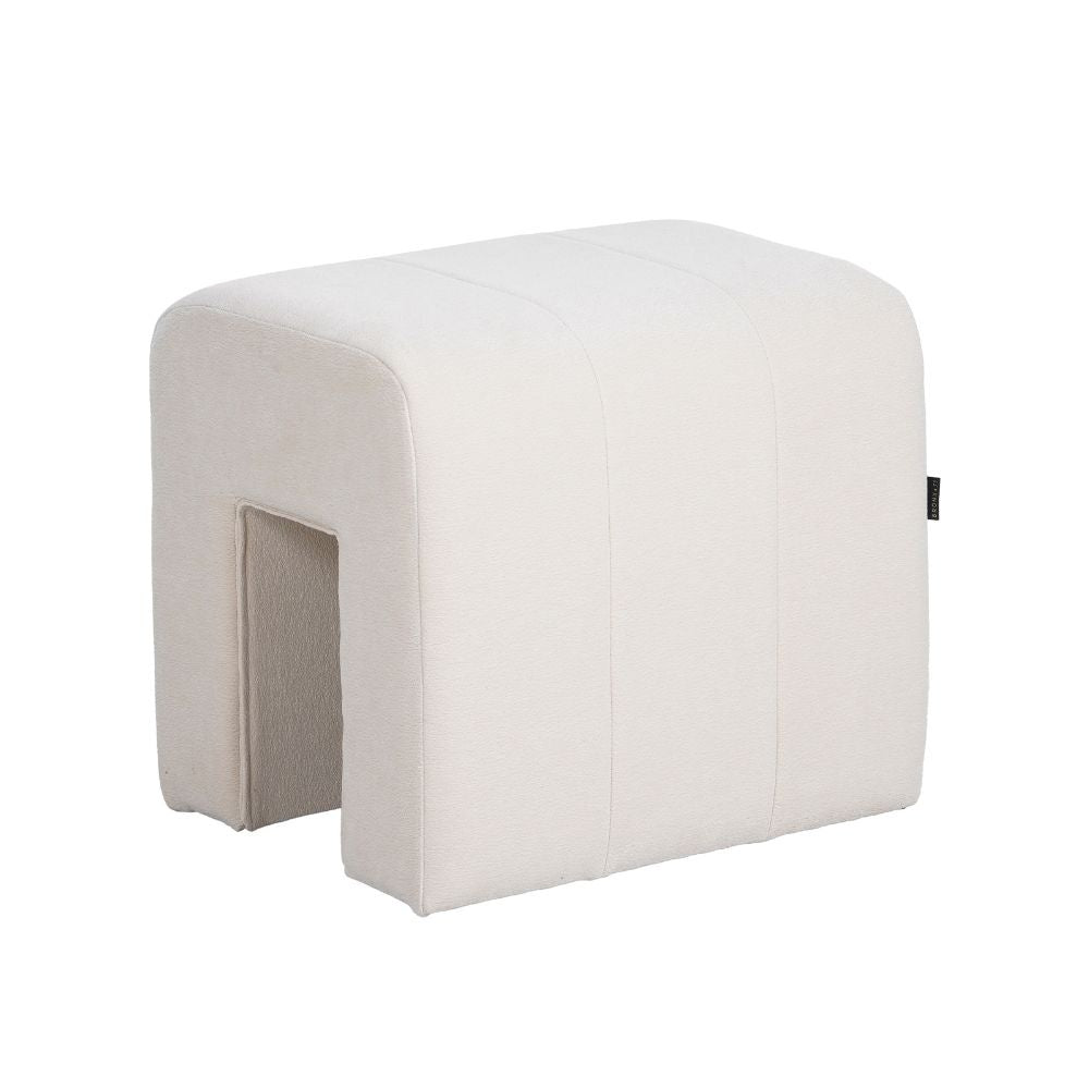 Bronx71 Modulaire hocker Seth chenille off white