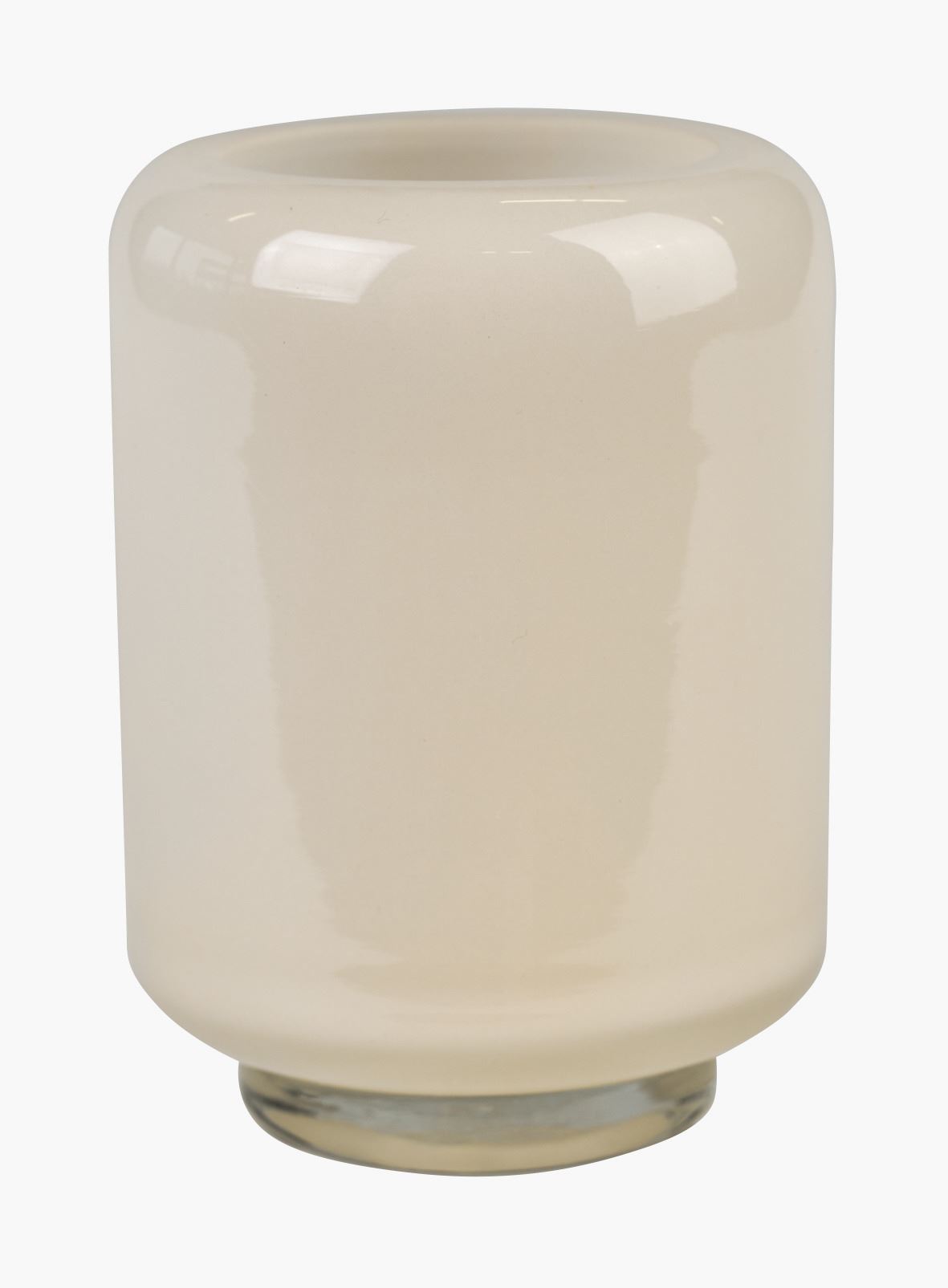 Telysholder lys beige - 7x7x10 cm