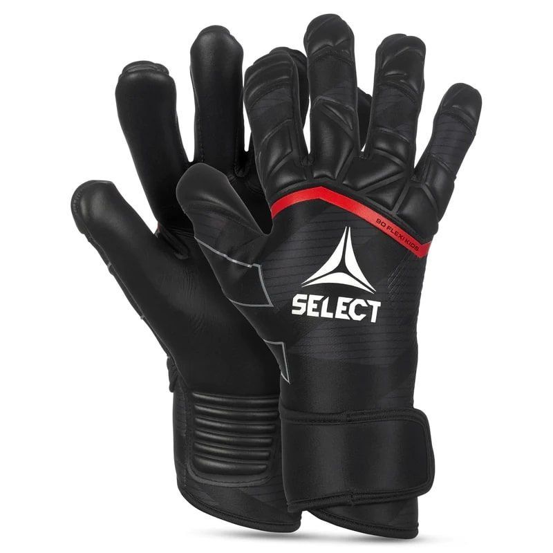 Select Gants de Gardien 90 Flexi v24 - Noir/Rouge Enfant