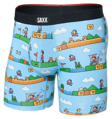 Boxer Saxx Vibe Xtra Fly Out Of Bounds Bleu Clair Homme