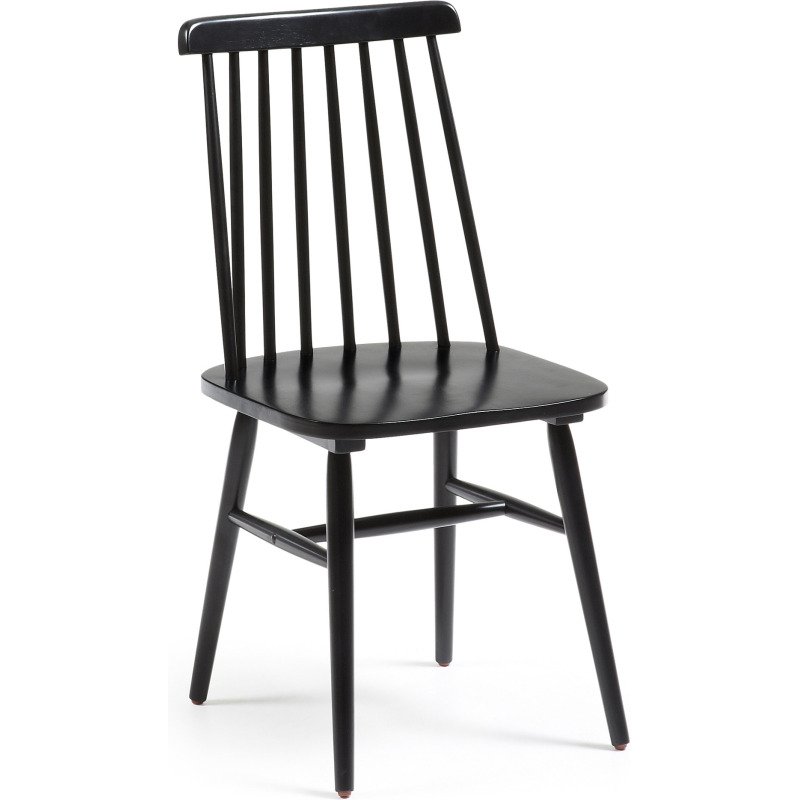 Chaise Tressia, laqué noir