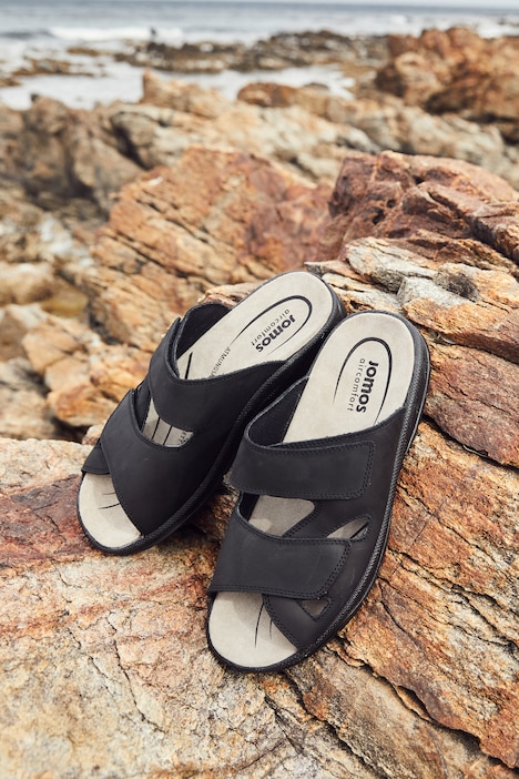 Herren Pantolette, Jomos, Leder, Klettriegel, bis Gr. 50