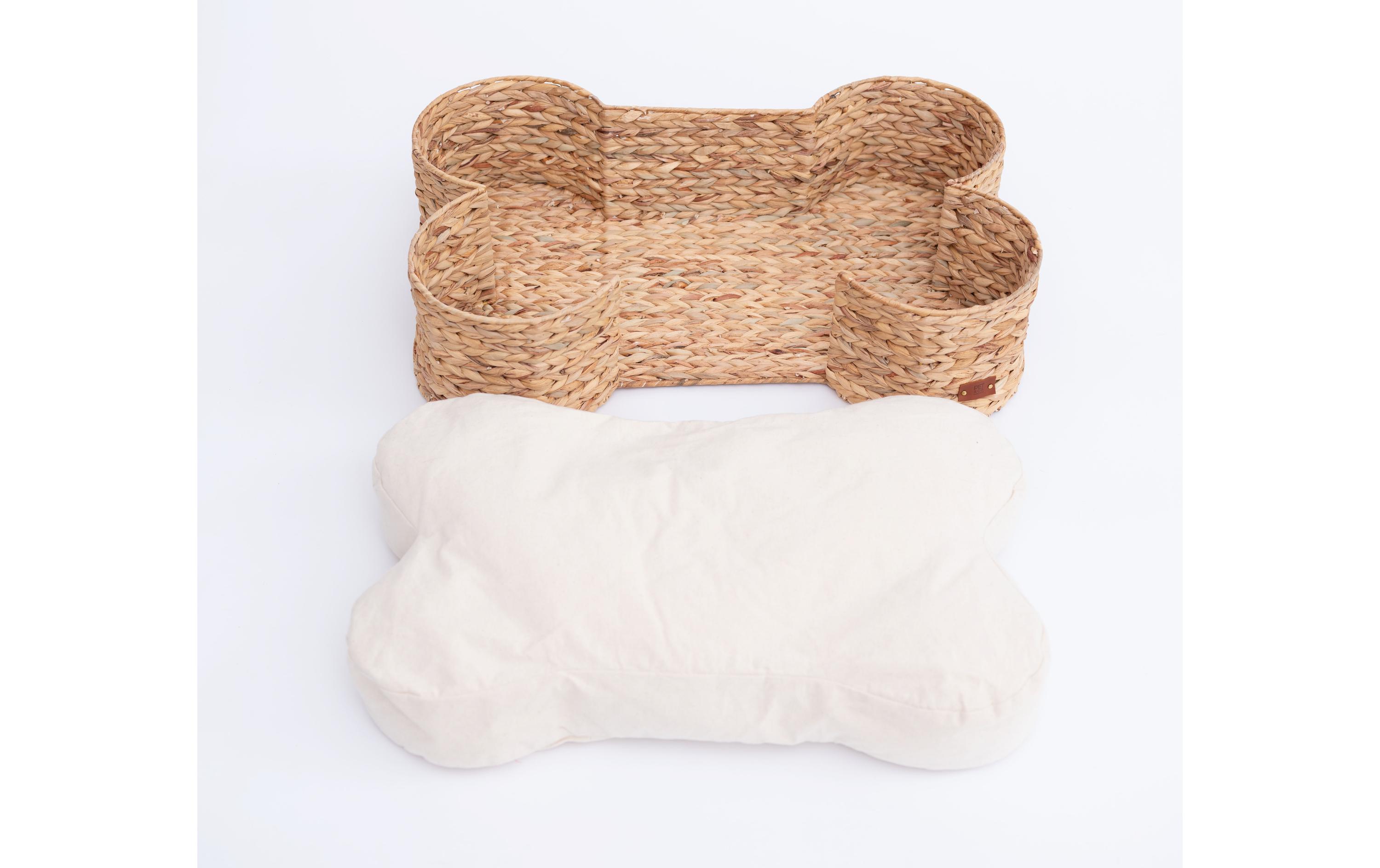 Hunde-Bett Bongo NatureHundekorb im Boho Look
