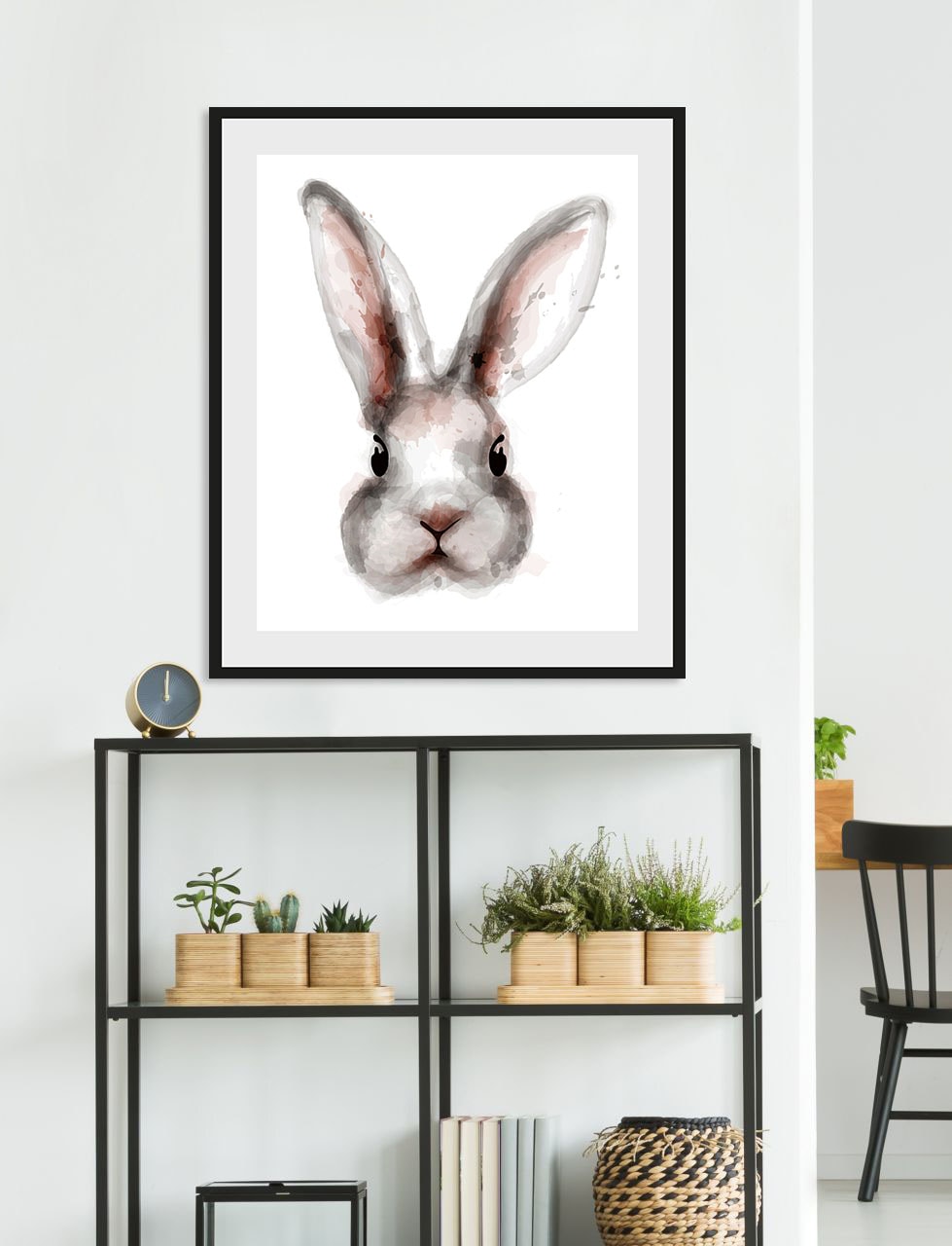 queence Bild »Aada« Haustiere | Kunst 1 Stk. tlg. HD Premium Poster-Druck inkl. Holzrahmen