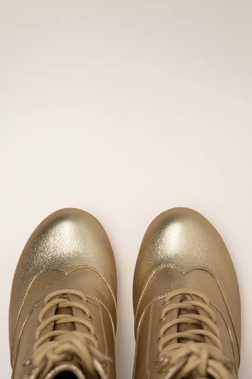 Chelsea Crew Claire laarzen in metallic goud
