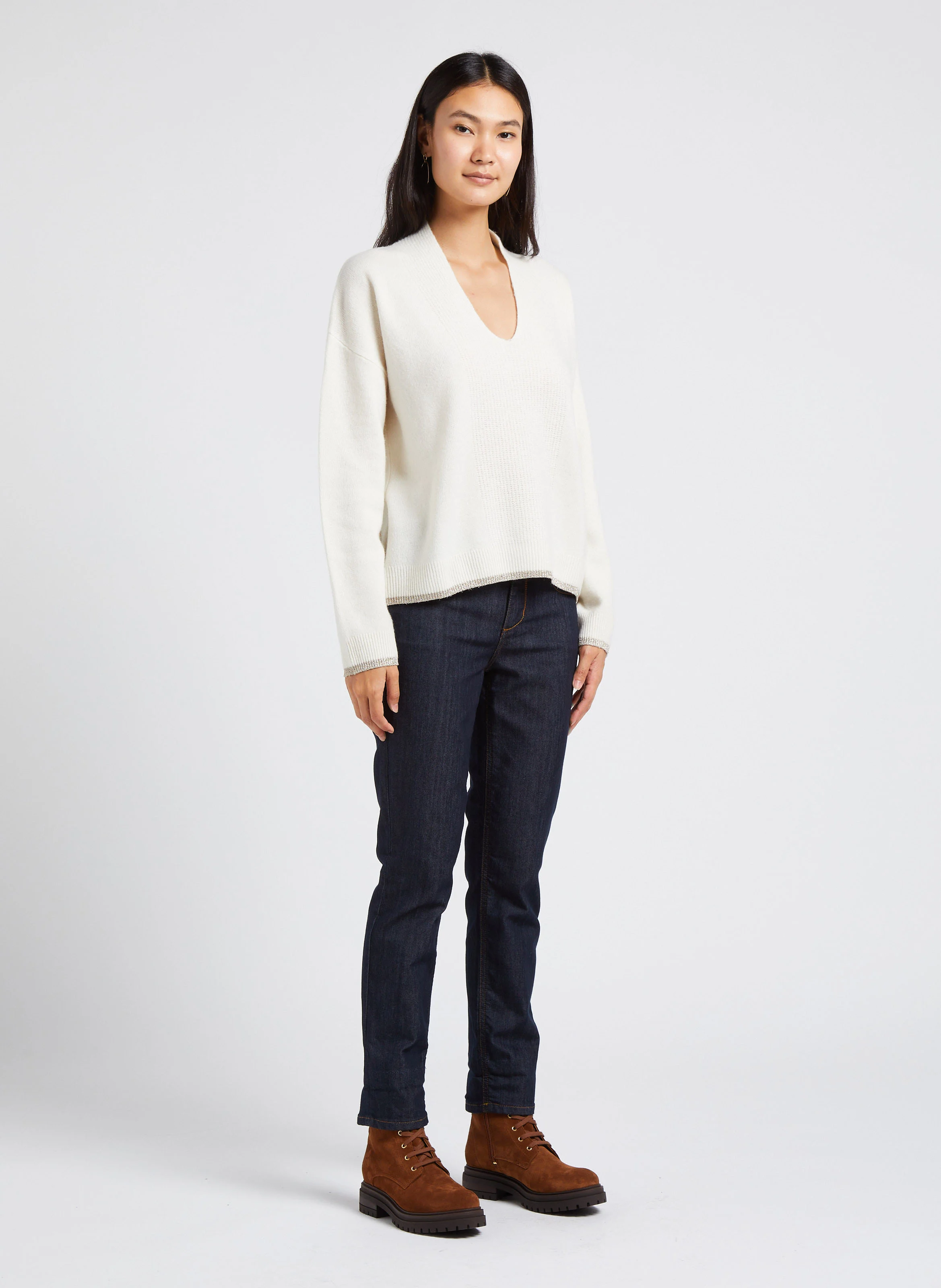 NORA - Bottines à talons en cuir | Marron