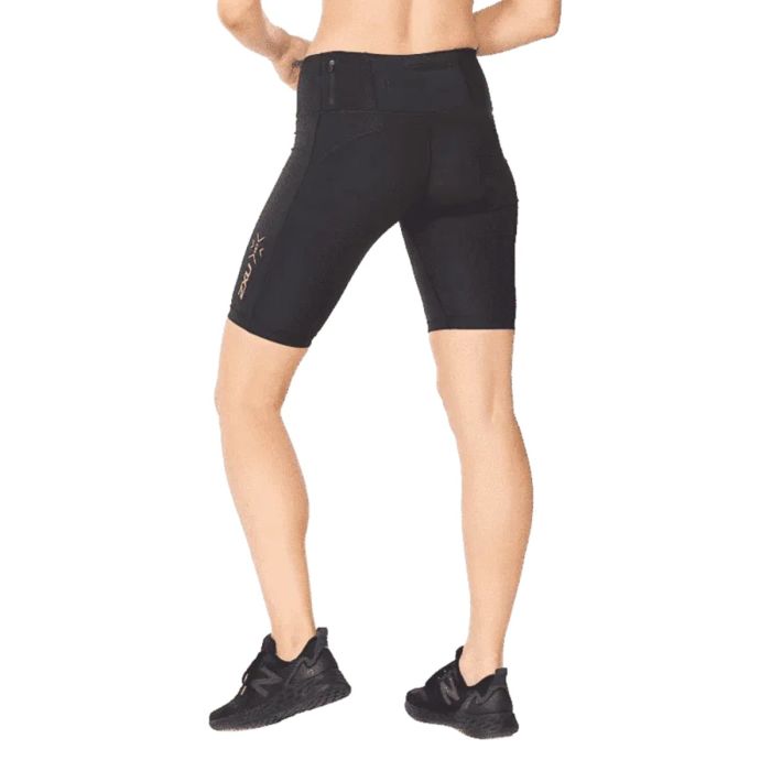 2XU Dame Korte tights Light Speed Mid-Rise Comp. Shorts Sort