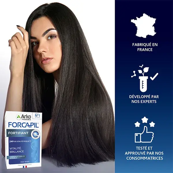 Arkopharma Forcapil Fortifiant Cheveux et Ongles Zinc Vitamine B 180 + 60 gélules