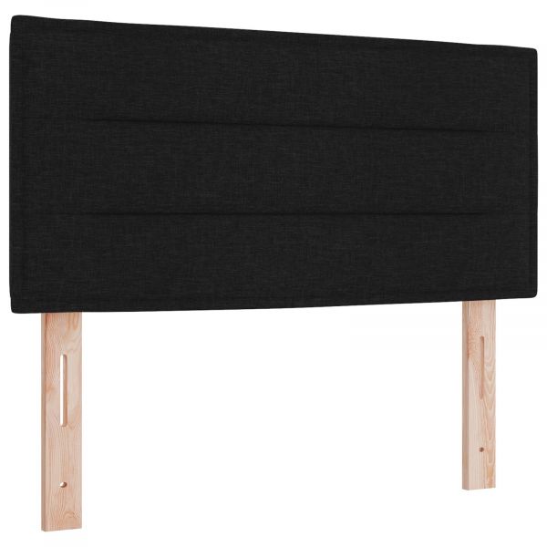 vidaXL Cabeceira led Design Linhas Preta 80 cm Tecido - 3211566945