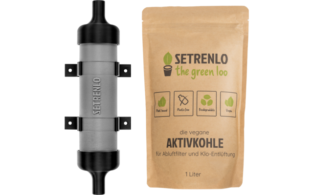 Setrenlo Abluftfilter mit Aktivkohle für Urin-/Fäkalien-/Abwassertank