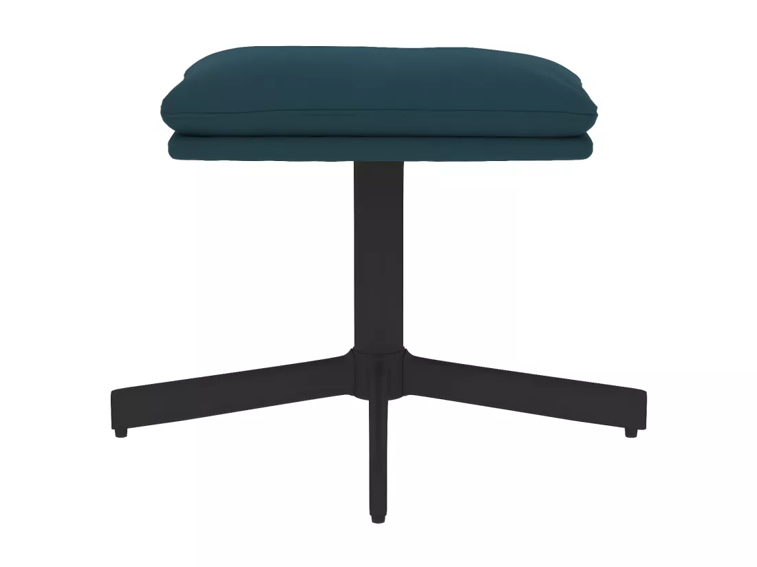 Repose-pied Bleu 60x60x36 cm Velours