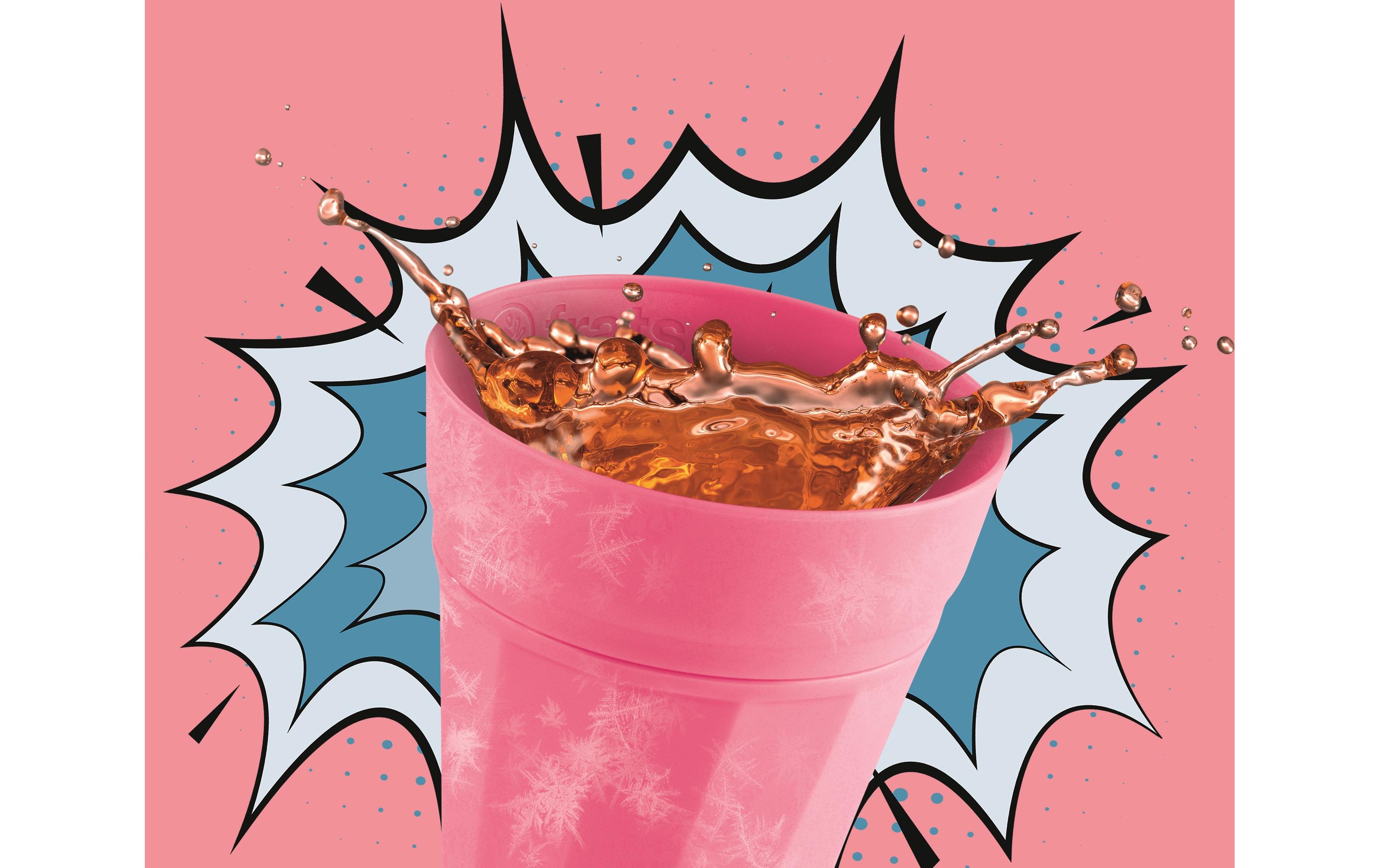 Trinkbecher 300 ml, 3 Stück, PinkSelbstkühlender Becher in der Farbe Pink