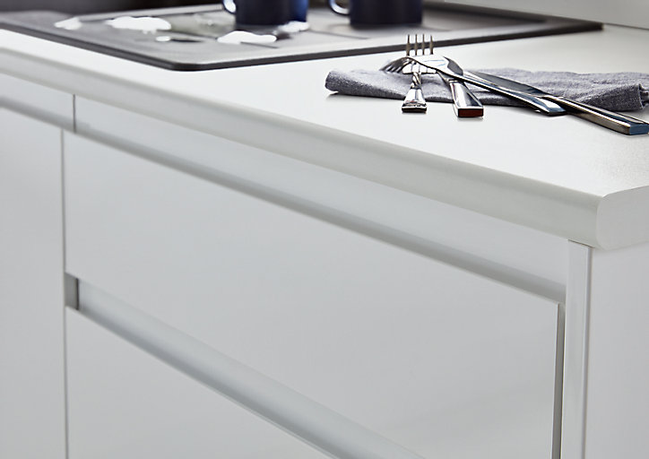 Porte de colonne de cuisine Garcinia blanc brillant L. 60 cm x H. 62 cm GoodHome