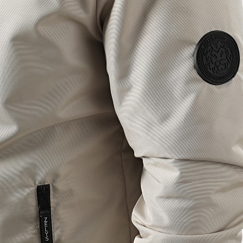 Veste Zippée Capuche Yzoxea Beige