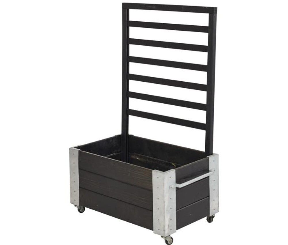 PLANTEKASSE PLUS MED ESPALIER OG HJUL 130CM