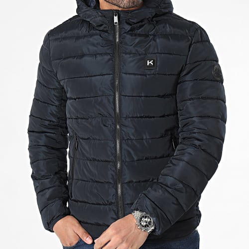 Doudoune Chauffante Capuche Bleu Marine