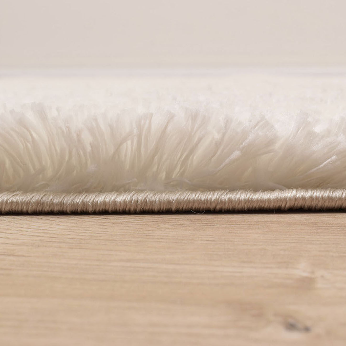 Nazar Rugs Tapis shaggy doux Oslo 902 blanc - 80x150 cm