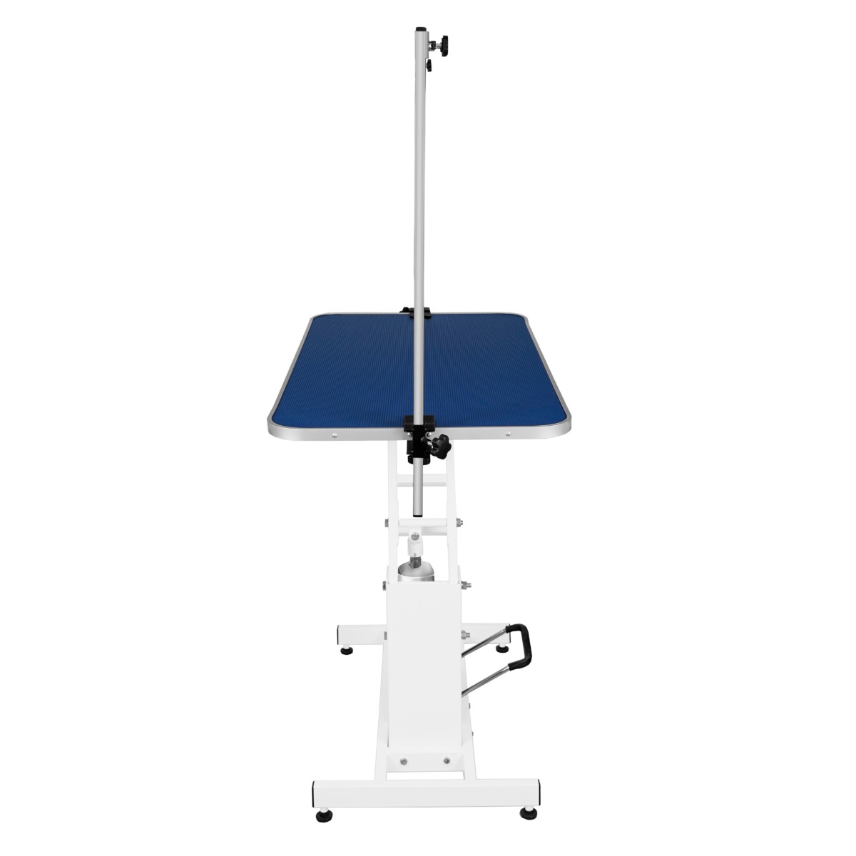 Mesa sanitária hidráulica branca - superfície azul