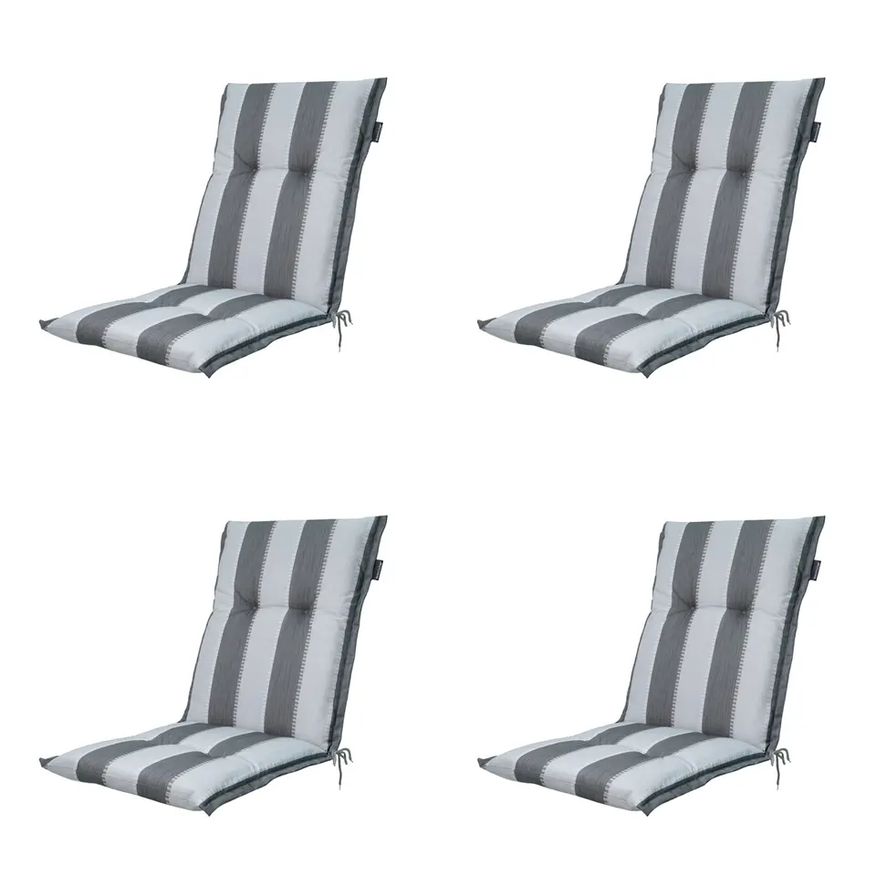 Madison - Tuinkussen Banda grey - Ca. 105x50 cm - Set van 4