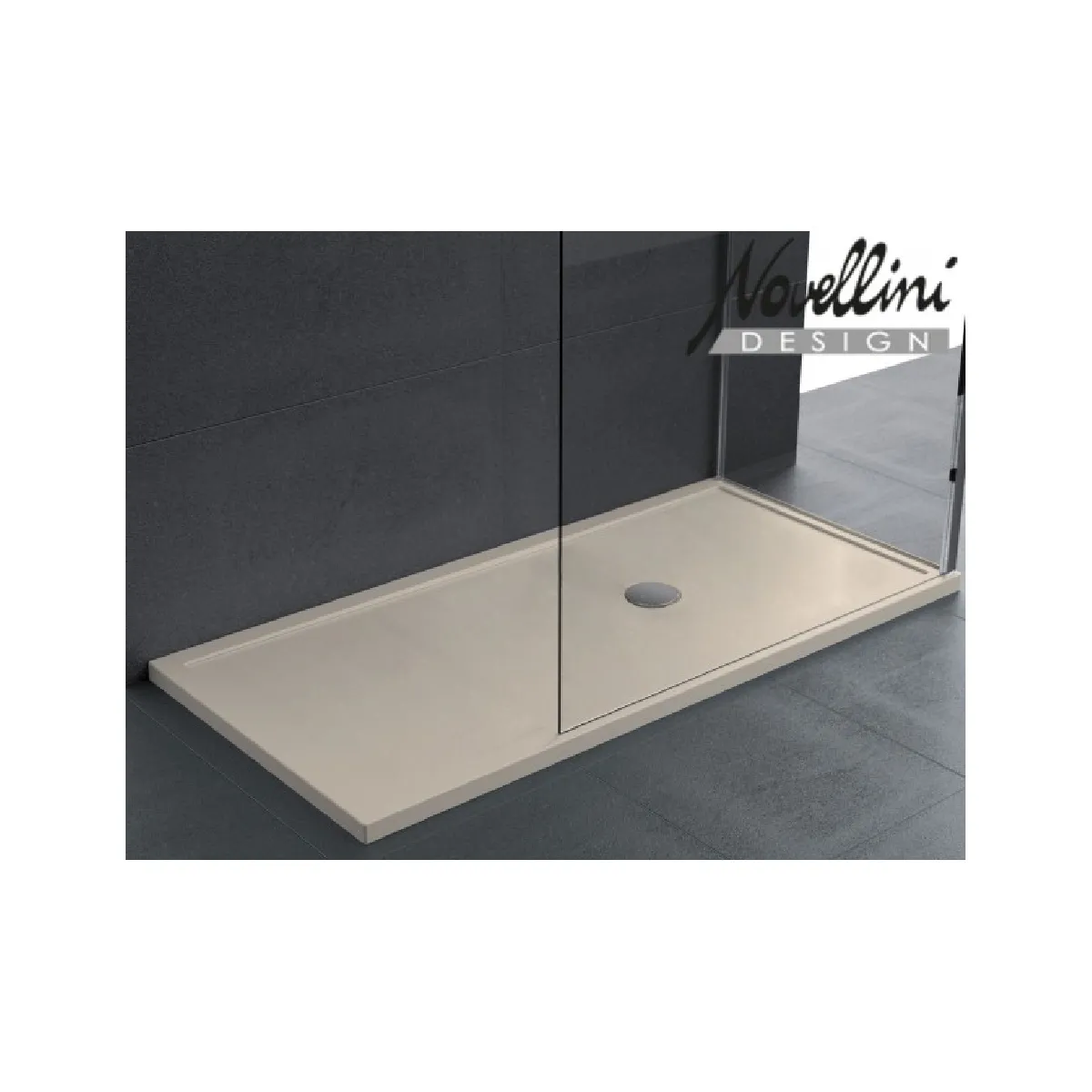 Novellini Olympic Plus Receveur de douche - Beige 170x75 cm