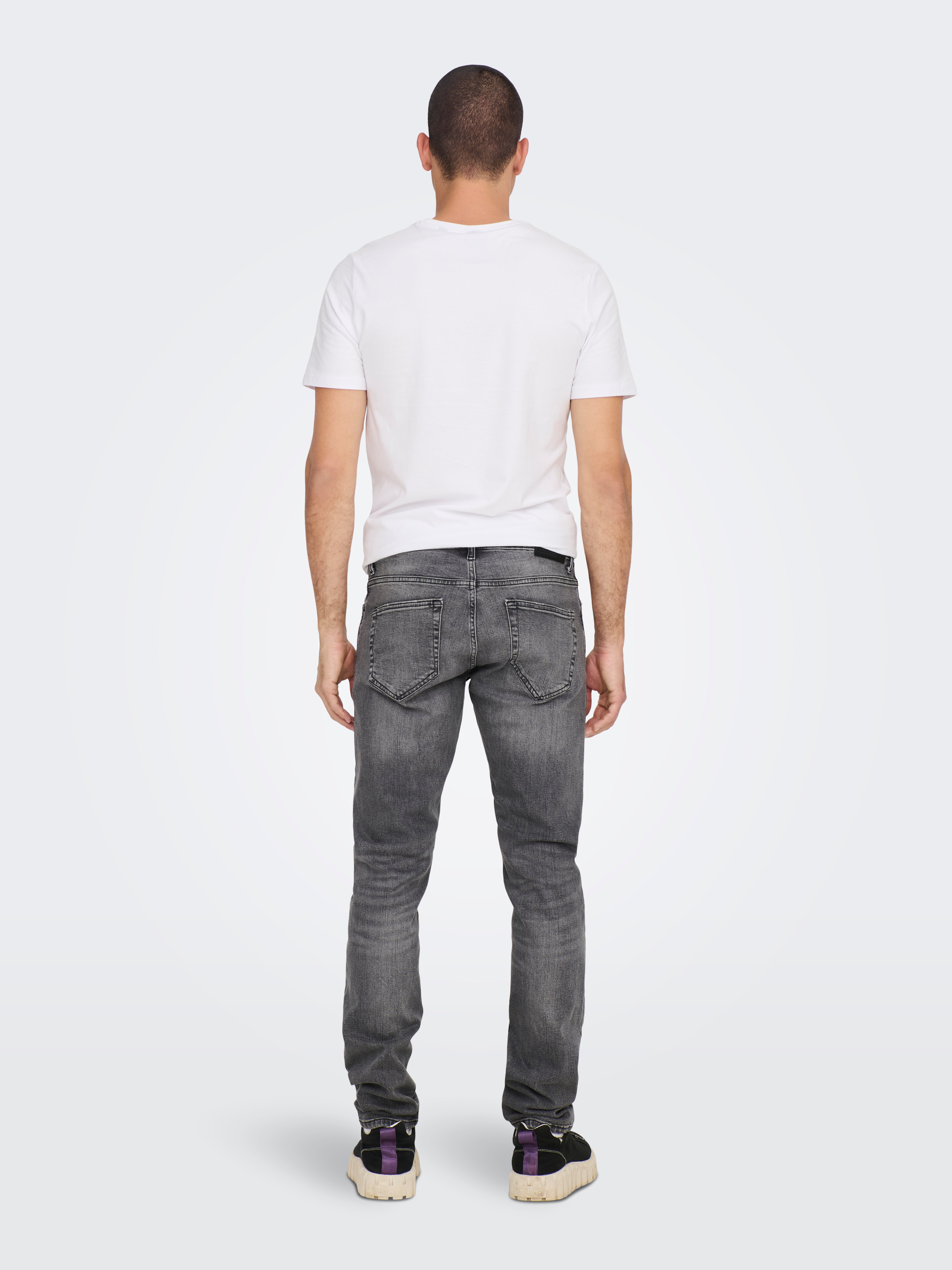 ONSWEFT Mittlere Taille Normal geschnitten Jeans Grey Denim