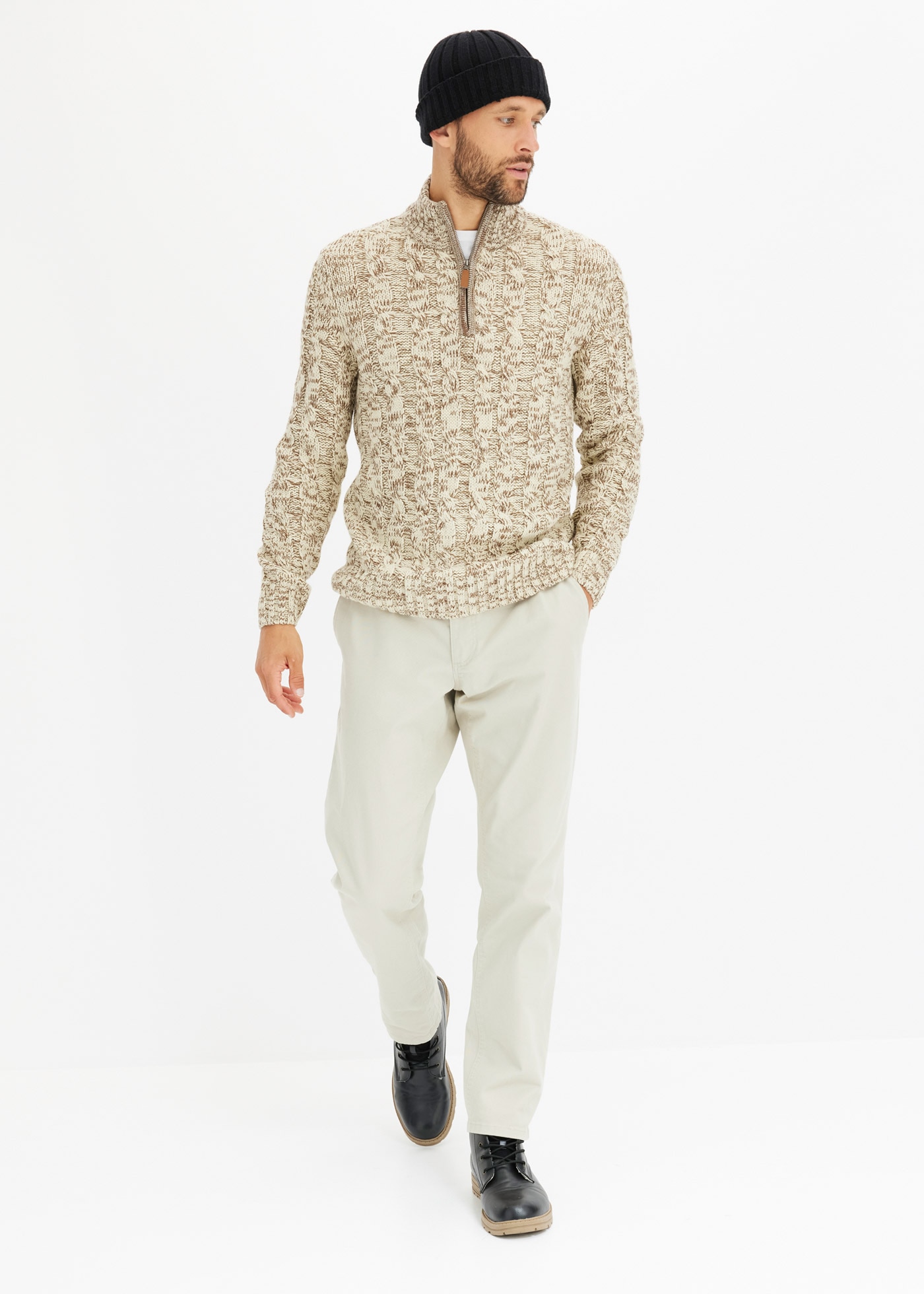 bonprix Troyer »Troyer Pullover mit Reissverschluss«, Troyer Pullover mit Reissverschluss