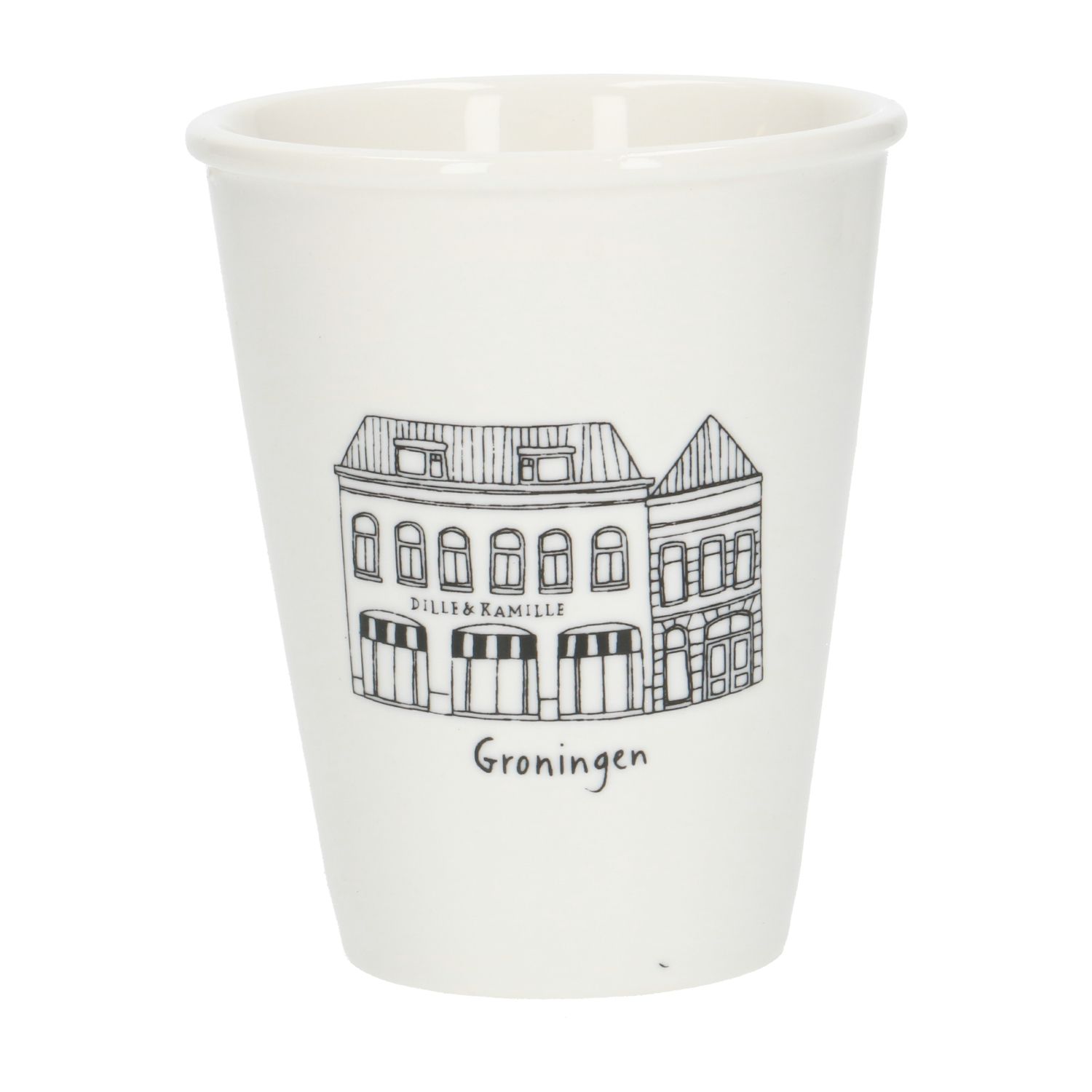 Gevel mok, Groningen, porselein, 200 ml