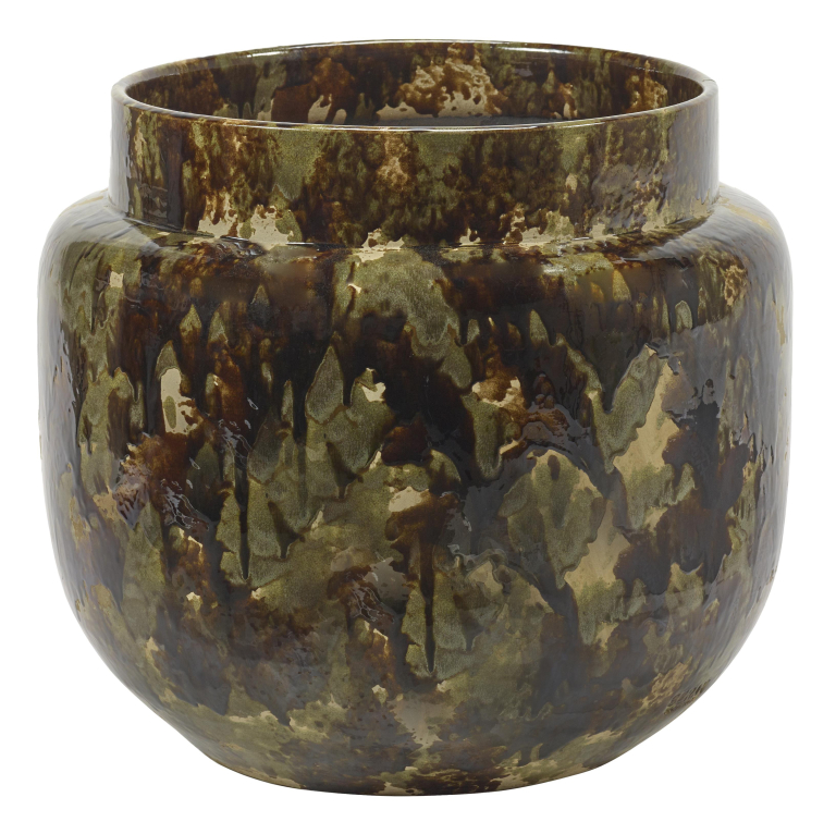 Serax Glazed shades by Serax Mystique bloempot Ø40 brown