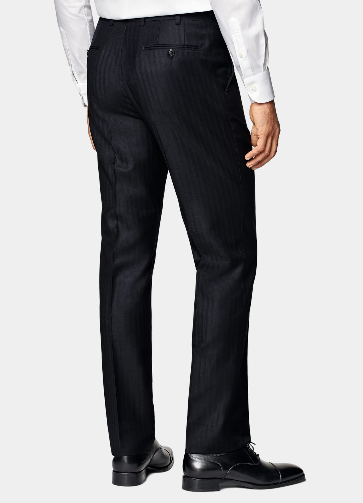 Costume Milano coupe Tailored bleu marine à rayures
