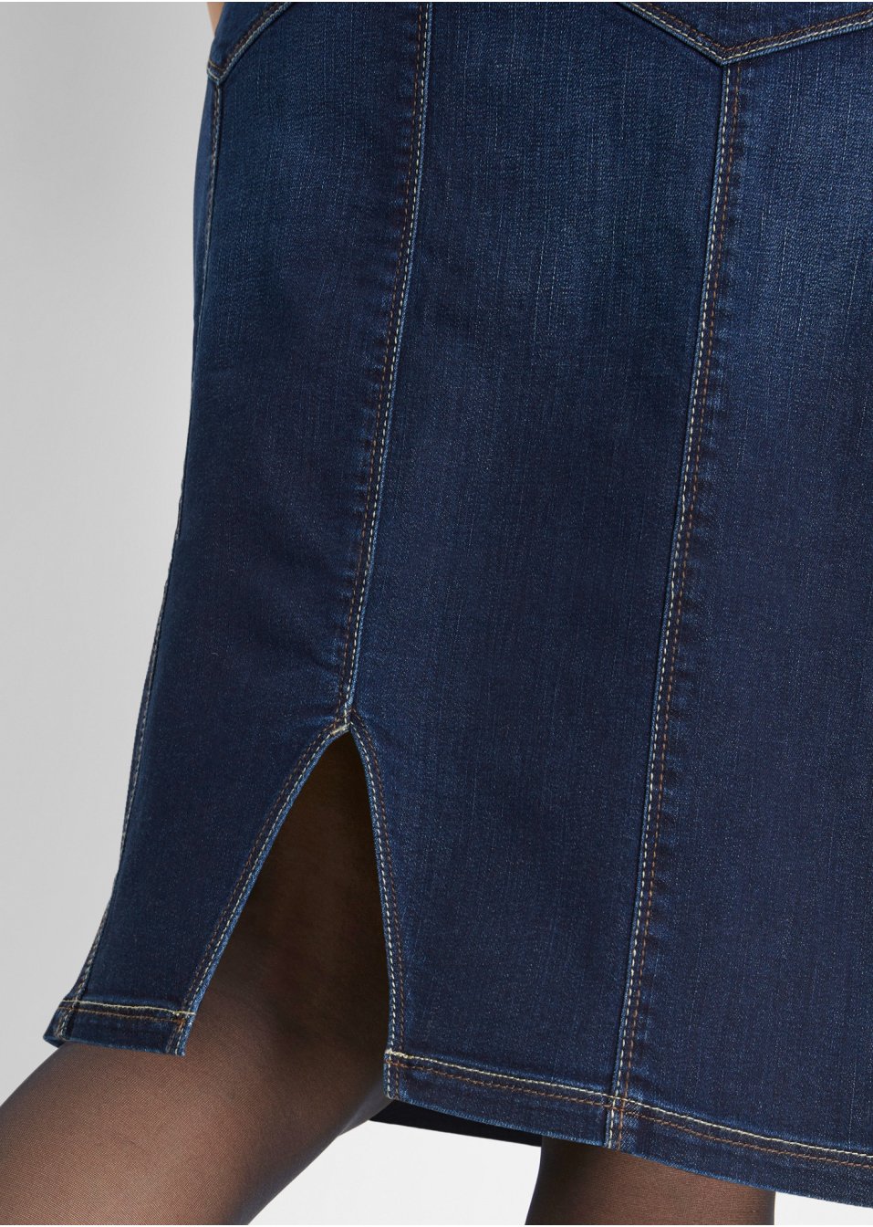 Jupe extensible à taille haute confortable