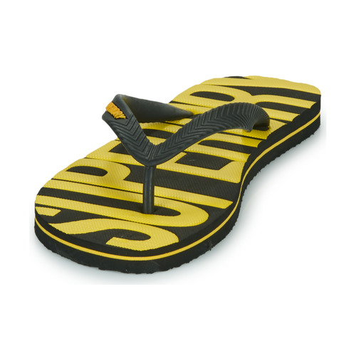 Superdry - VINTAGE VEGAN FLIP FLOP - Noir/Jaune