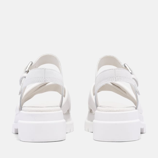 Sandalo a Listini Incrociati London Vibe da                Donna in bianco