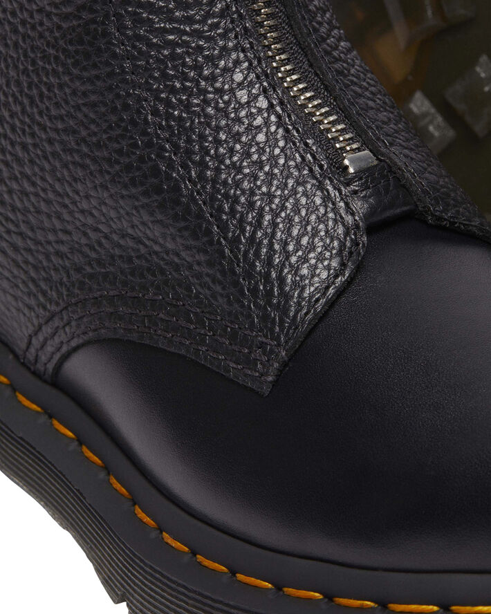 Dr. Martens 1460 Pascal Frnt Zip Black Wanama Milled Nappa Black