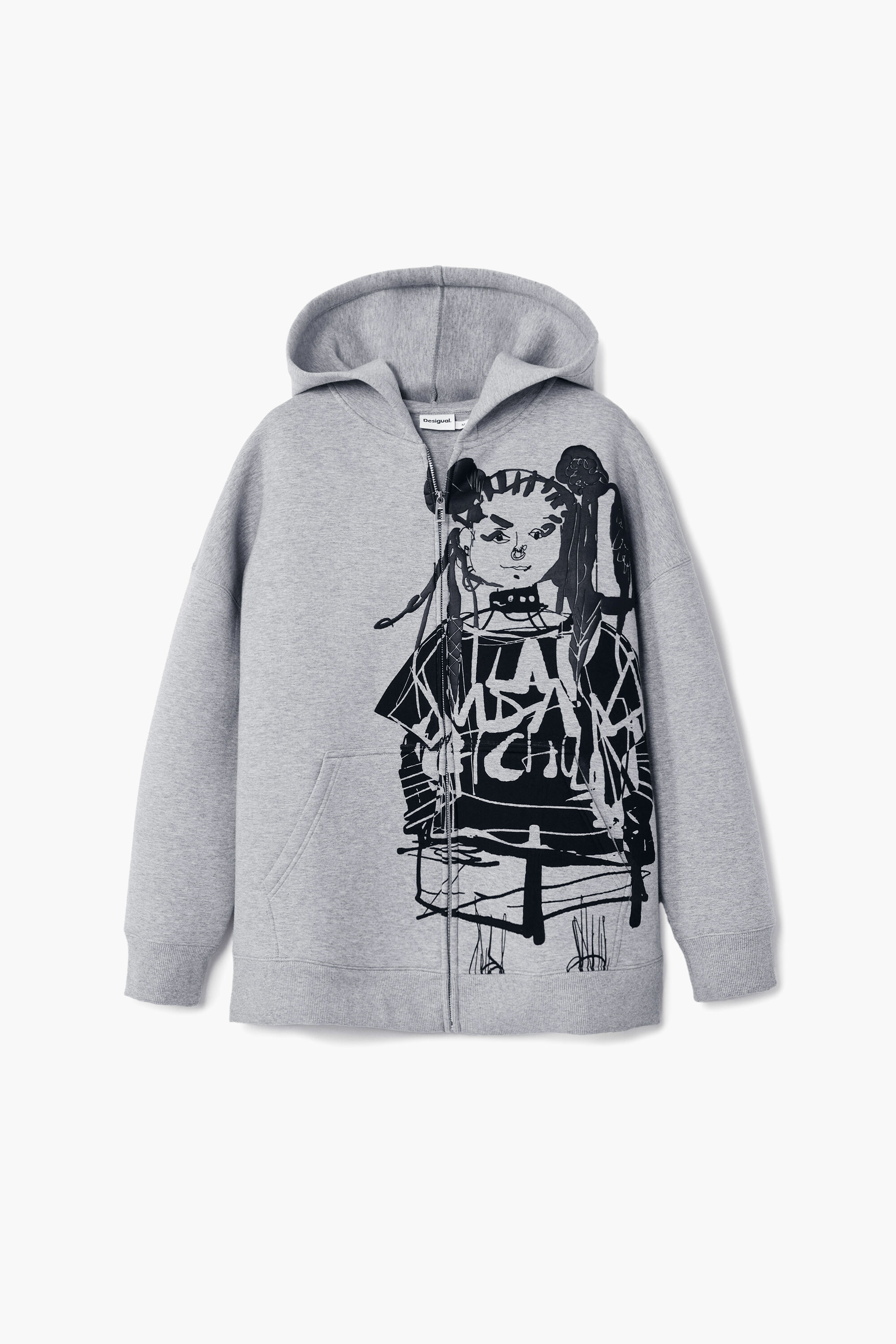 Moletom com zíper estampado M. Christian Lacroix