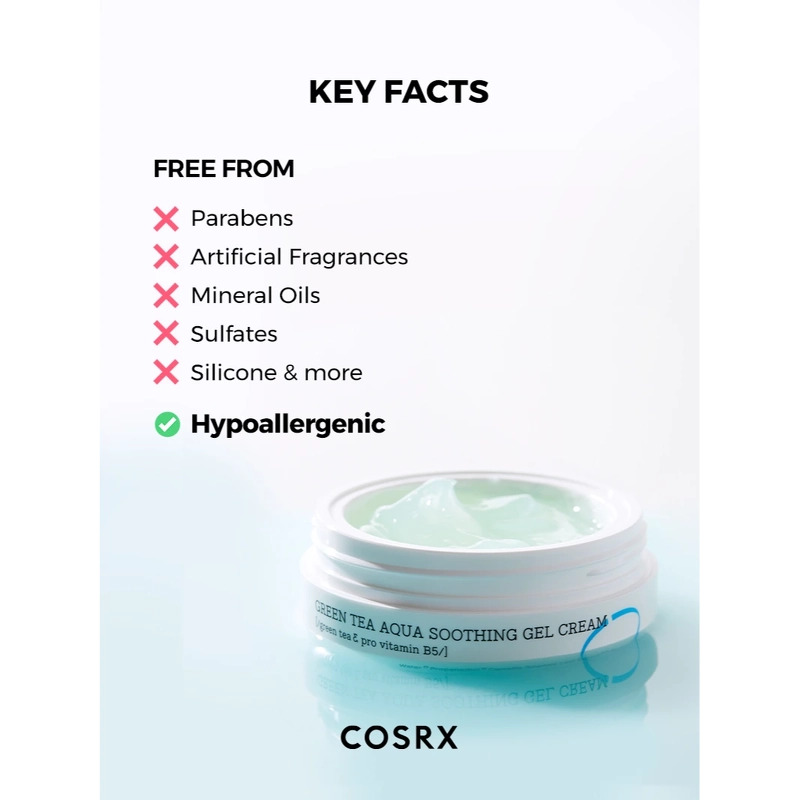 COSRX Hydrium Green Tea Aqua Soothing Gel Cream 50 ml