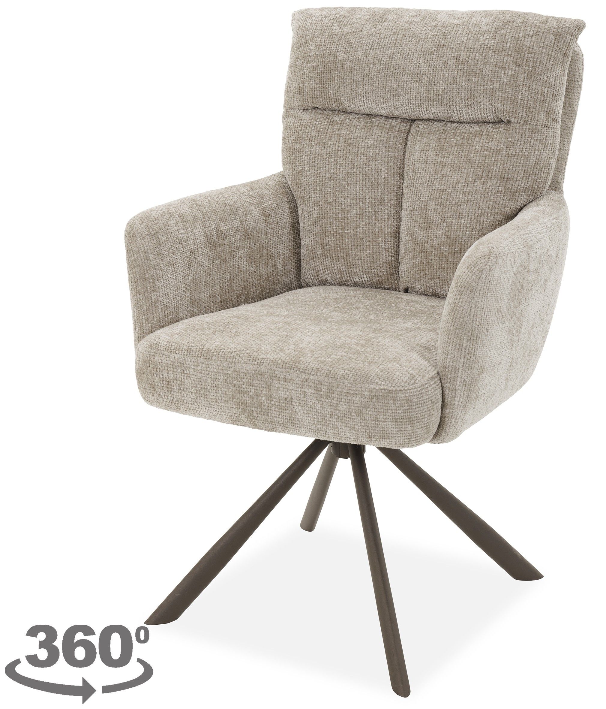 Eetkamerstoel Haga 30 - Brons Sylvia B61 x D66 x H73 cm